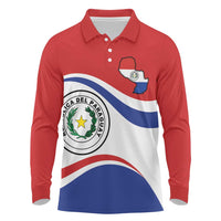 Paraguay Paz y justicia Long Sleeve Polo Shirt Coat of arms of Paraguay