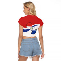 Paraguay Paz y justicia Raglan Cropped T Shirt Coat of arms of Paraguay