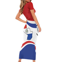 Paraguay Paz y justicia Short Sleeve Bodycon Dress Coat of arms of Paraguay