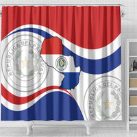 Paraguay Paz y justicia Shower Curtain Coat of arms of Paraguay