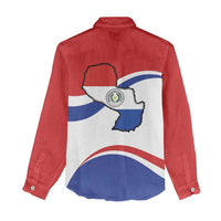 Paraguay Paz y justicia Women Casual Shirt Coat of arms of Paraguay