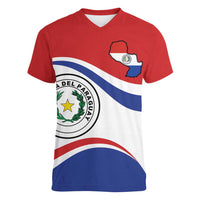 Paraguay Paz y justicia Women V-Neck T-Shirt Coat of arms of Paraguay