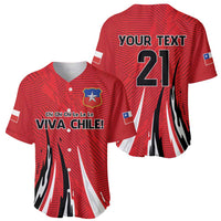Chile Football Custom Baseball Jersey Chi Chi Chi Le Le Le Viva Chile
