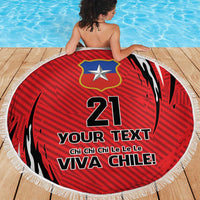 Chile Football Custom Beach Blanket Chi Chi Chi Le Le Le Viva Chile