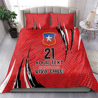 Chile Football Custom Bedding Set Chi Chi Chi Le Le Le Viva Chile