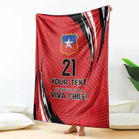 Chile Football Custom Blanket Chi Chi Chi Le Le Le Viva Chile