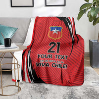 Chile Football Custom Blanket Chi Chi Chi Le Le Le Viva Chile