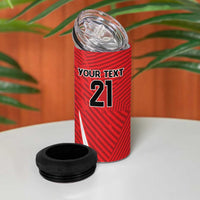 Chile Football Custom 4 in 1 Can Cooler Tumbler Chi Chi Chi Le Le Le Viva Chile