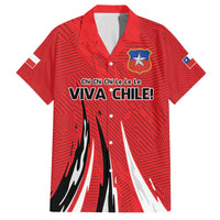 Chile Football Custom Family Matching Off The Shoulder Long Sleeve Dress and Hawaiian Shirt Chi Chi Chi Le Le Le Viva Chile