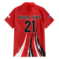 Chile Football Custom Family Matching Off The Shoulder Long Sleeve Dress and Hawaiian Shirt Chi Chi Chi Le Le Le Viva Chile