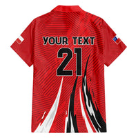 Chile Football Custom Family Matching Off Shoulder Maxi Dress and Hawaiian Shirt Chi Chi Chi Le Le Le Viva Chile