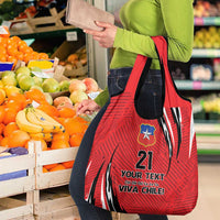 Chile Football Custom Grocery Bag Chi Chi Chi Le Le Le Viva Chile