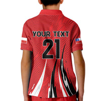 Chile Football Custom Kid Polo Shirt Chi Chi Chi Le Le Le Viva Chile