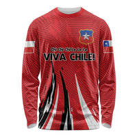 Chile Football Custom Long Sleeve Shirt Chi Chi Chi Le Le Le Viva Chile