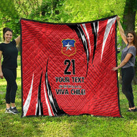 Chile Football Custom Quilt Chi Chi Chi Le Le Le Viva Chile