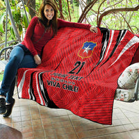 Chile Football Custom Quilt Chi Chi Chi Le Le Le Viva Chile