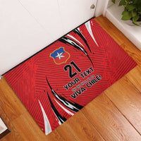 Chile Football Custom Rubber Doormat Chi Chi Chi Le Le Le Viva Chile