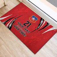 Chile Football Custom Rubber Doormat Chi Chi Chi Le Le Le Viva Chile