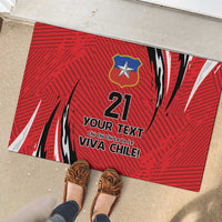 Chile Football Custom Rubber Doormat Chi Chi Chi Le Le Le Viva Chile