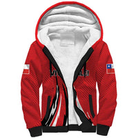 Chile Football Custom Sherpa Hoodie Chi Chi Chi Le Le Le Viva Chile