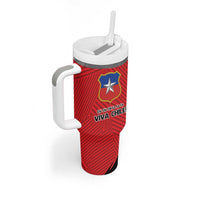Chile Football Custom Tumbler With Handle Chi Chi Chi Le Le Le Viva Chile