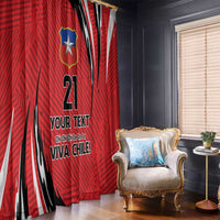Chile Football Custom Window Curtain Chi Chi Chi Le Le Le Viva Chile
