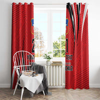 Chile Football Custom Window Curtain Chi Chi Chi Le Le Le Viva Chile