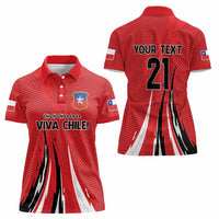 Chile Football Custom Women Polo Shirt Chi Chi Chi Le Le Le Viva Chile