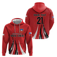 Chile Football Custom Zip Hoodie Chi Chi Chi Le Le Le Viva Chile