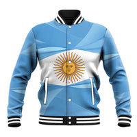Argentina Flag Day Personalized Baseball Jacket Simple Sol de Mayo