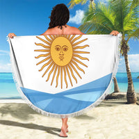 Argentina Flag Day Personalized Beach Blanket Simple Sol de Mayo