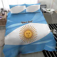 Argentina Flag Day Personalized Bedding Set Simple Sol de Mayo