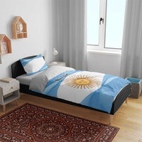 Argentina Flag Day Personalized Bedding Set Simple Sol de Mayo