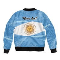 Argentina Flag Day Personalized Bomber Jacket Simple Sol de Mayo
