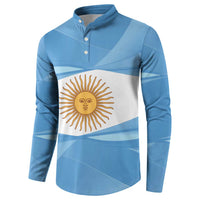 Argentina Flag Day Personalized Button Sweatshirt Simple Sol de Mayo