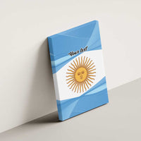 Argentina Flag Day Personalized Canvas Wall Art Simple Sol de Mayo