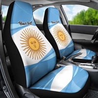 Argentina Flag Day Personalized Car Seat Cover Simple Sol de Mayo