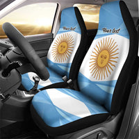 Argentina Flag Day Personalized Car Seat Cover Simple Sol de Mayo