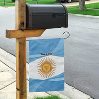 Argentina Flag Day Personalized Garden Flag Simple Sol de Mayo