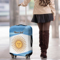 Argentina Flag Day Personalized Luggage Cover Simple Sol de Mayo