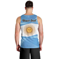 Argentina Flag Day Personalized Men Tank Top Simple Sol de Mayo