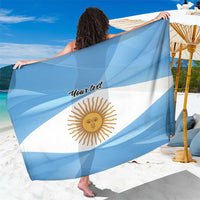 Argentina Flag Day Personalized Sarong Simple Sol de Mayo
