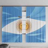 Argentina Flag Day Personalized Window Curtain Simple Sol de Mayo