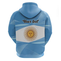 Argentina Flag Day Personalized Zip Hoodie Simple Sol de Mayo