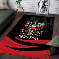 Poland National Flag Day Personalized Area Rug Polsk Eagle Proud to be Poland