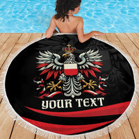 Poland National Flag Day Personalized Beach Blanket Polsk Eagle Proud to be Poland