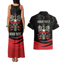 Poland National Flag Day Personalized Couples Matching Tank Maxi Dress and Hawaiian Shirt Polsk Eagle Proud to be Poland