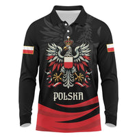 Poland National Flag Day Personalized Long Sleeve Polo Shirt Polsk Eagle Proud to be Poland