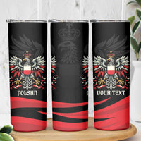Poland National Flag Day Personalized Skinny Tumbler Polsk Eagle Proud to be Poland