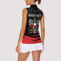 Poland National Flag Day Personalized Women Sleeveless Polo Shirt Polsk Eagle Proud to be Poland